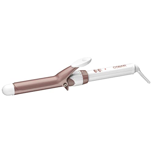 Conair Double Ceramic 1-Inch Curling Iron, 1-inch barrel produces classic curls –...