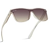 21. WearMe Pro Polarized Full Mirror Flat Lens Square Modern Men’s Sunglasses