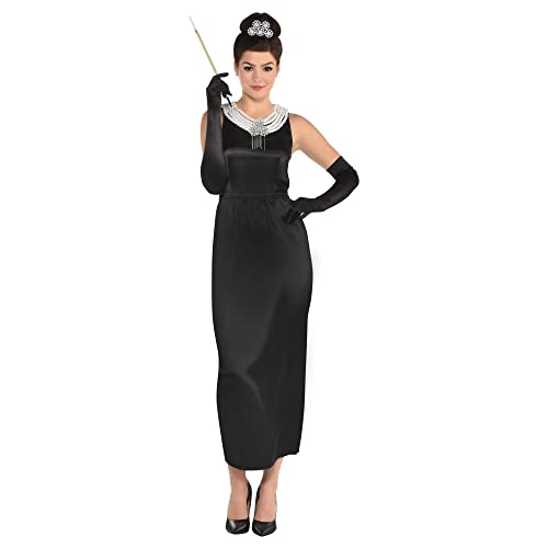 amscan Womens Breakfast at Tiffany's Holly Golightly Costume Set, Small (2-4)- 4 pcs.