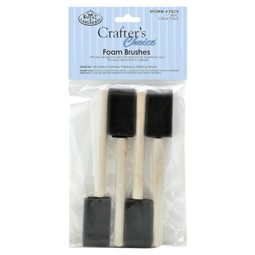 Royal & Langnickel - Crafter's Choice 4 Count 1' Foam Brushes | RFOMW-4PACK