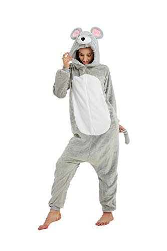 EJsoyo Onesie Adult Reindeer Costume Dinosaur Sleepwear Animal Lion Mouse Cosplay...