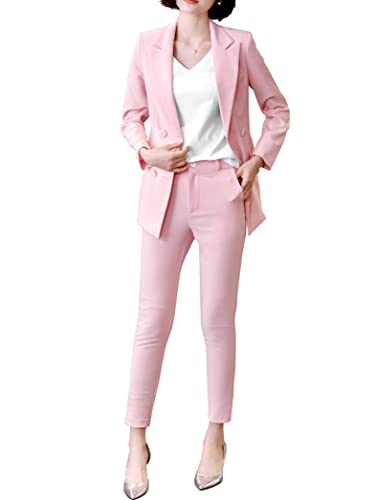 LISUEYNE Women’s Two Pieces Blazer Office Lady Suit Set Work Blazer Jacket and Pant...