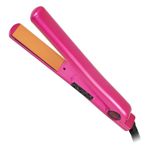 CHI Tourmaline Ceramic Hair Straightening Flat Iron | 1' Plates | Pure Pink |...