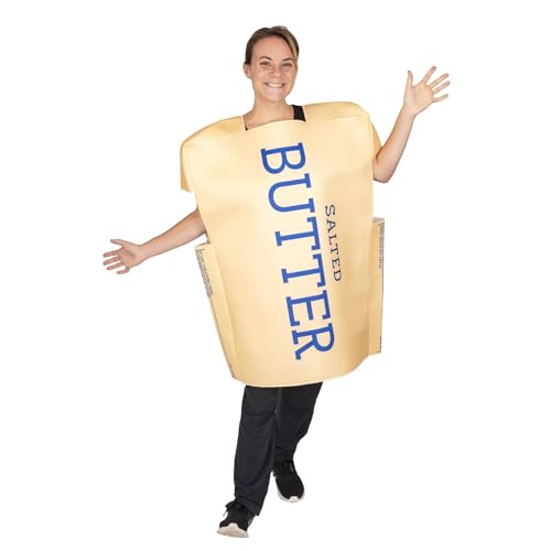 Smooth as Butter Halloween Costume - Funny Breakfast Food Adult Unisex Body Suit