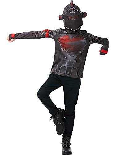 Rubies Fortnite Black Knight Tween Costume Top & Hood - Small 9-10 yrs