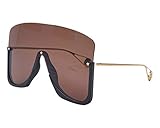 3. Gucci GG0540S STAR Over-sized Mask Rimless Sunglasses - Sunglasses for trend setting attention seeker