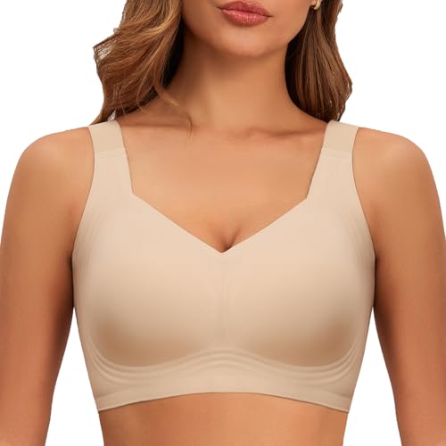 Mivorica Bras for Older Women with Sagging Breasts Lifting Push Up Plus Size Wireless...