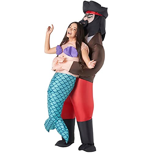 Morph Costumes Mermaid Costume Adult Men, Inflatable Mermaid Costume, Pirate Mermaid...