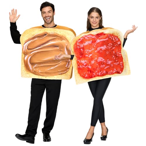 Spooktacular Creations Peanut Butter and Jelly Costume, Halloween Adult Couple...