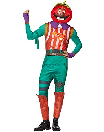 Spirit Halloween Adult TomatoHead Fortnite Costume | OFFICIALLY LICENSED