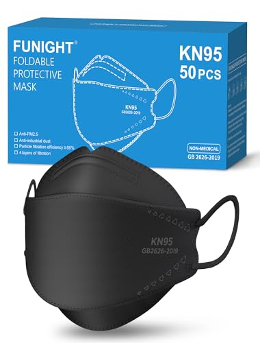 Funight KN95 Face Masks 50 Pack for Adults, Breathable and Comfortable KN95 Mask with...