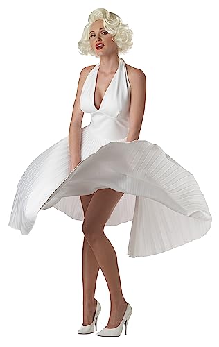 California Costumes Marilyn Monroe Deluxe White Halter Dress Costume Small