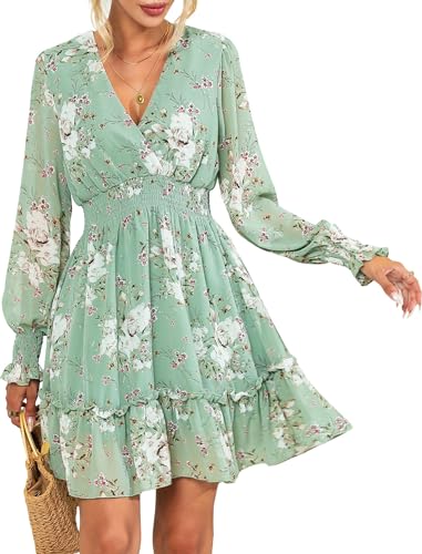 Prettywear Wedding Guest Dresses for Women 2024 Spring Summer Fall Floral Chiffon...