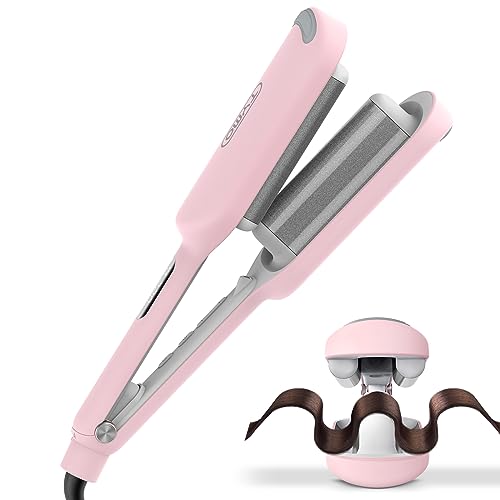 Waver Curling Iron Hair Crimper - TYMO ROVY Beach Waves Curling Wand, Ionic Deep...