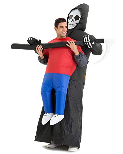 HSCTEK Inflatable Grim Reaper Costume Adult Men Women, Inflatable Blow Up Costume...