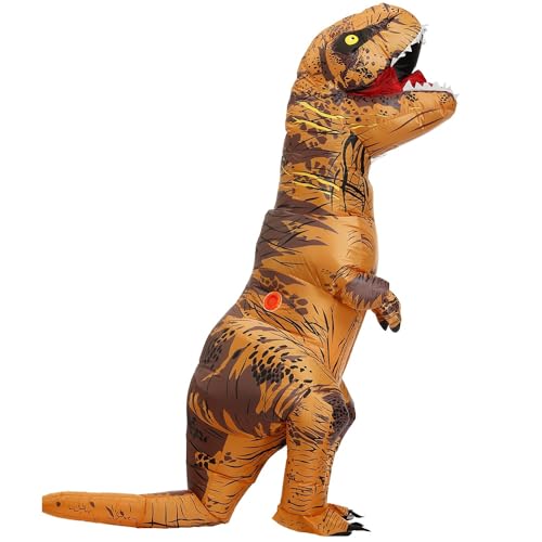 Qshine Adults T-Rex Inflatable Costume Fancy Dinosaur Suit Blow up Stegosaurus...