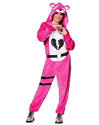 Spirit Halloween Adult Fortnite Plush Cuddle Team Leader Costume - S/M Multicoloured