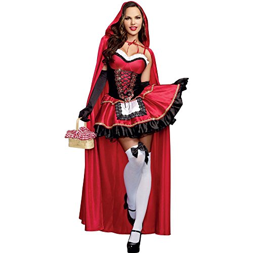 Dreamgirl Adult Sexy Little Red Riding Hood Costume for Women, Fashion Little Red...