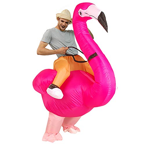 KOOY Inflatable Flamingo Costume,Inflatable Costume for Adult Funny,Halloween Blow Up...