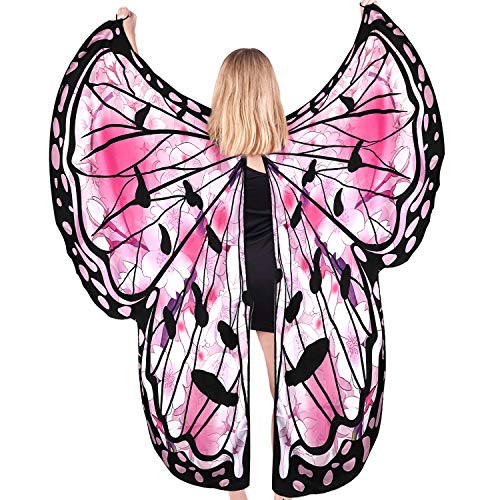 Butterfly Wings Costumes for Women,Butterfly Wings Shawl Halloween Costume Festival...