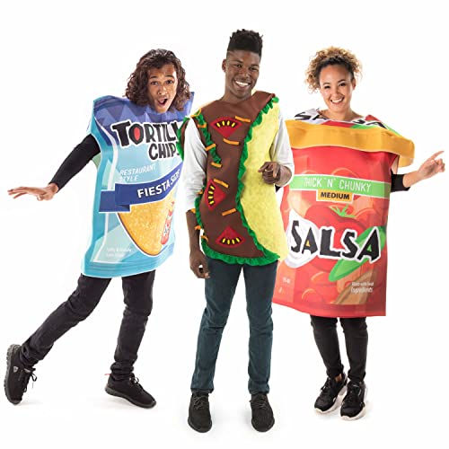 Taco with Chips & Salsa Halloween Group Costume - Funny Food Outfits Unisex