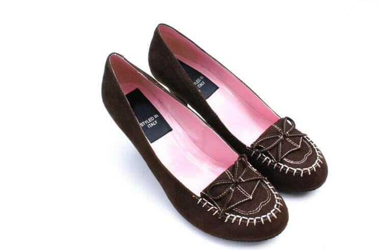 Brown Ballet Flats with a Bow