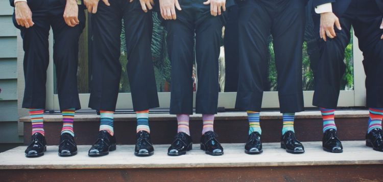 Business Casual Colored Socks