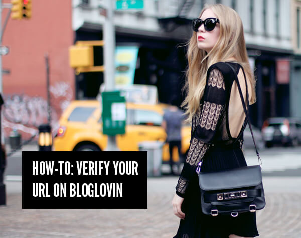 how to verify bloglovin url