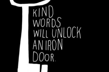 kind words unlock iron door