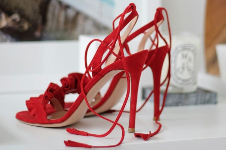 red heels footwear