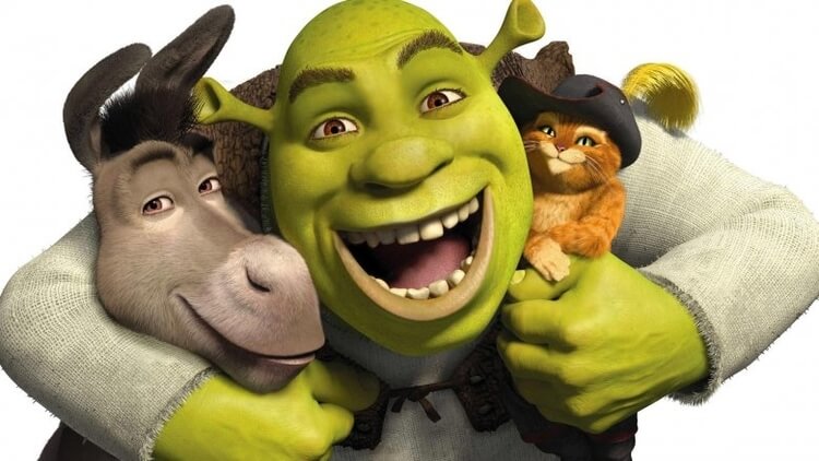 Shrek, Donkey, Puss in Boots