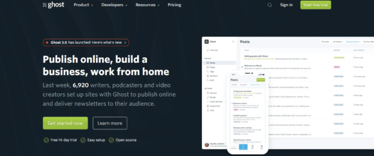 Best Free Blog Sites Ghost