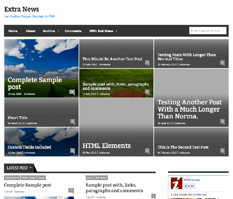 extra news responsive theme