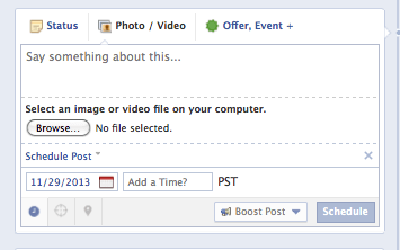 Facebook Page Scheduler screenshot