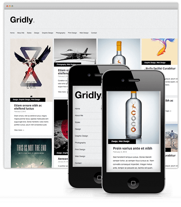 gridly responsive theme