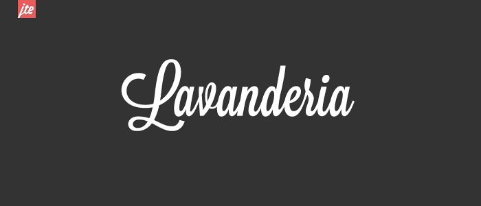 lavanderia font